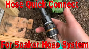 Fortunately, installing and using a soaker hose can help relieve the difficulty immensely. Garden Hose Quick Connect Used For Soaker Hose System In Garden Youtube