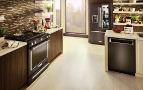 kitchenaid black stainless steel