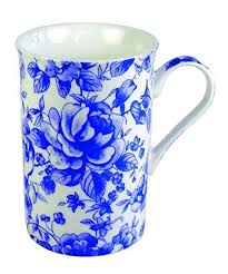 Chatsworth Blue Rose Coffee Mug Mugs China Tea Cups Colorful Art