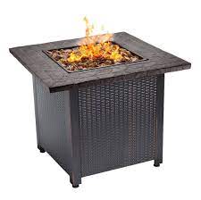 Propane gas fire pits run off ignition systems. Endless Summer Decorative Push Button Start All Weather Outdoor Lp Gas Fire Pit Walmart Com In 2021 Gas Firepit Outdoor Fire Table Gas Fire Pit Table