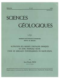 Alteration Des Massifs Cristallins Basiques En Zone Tropicale Seche Etude De Quelques Toposequences En Haute Volta Persee