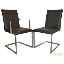 Freischwinger stühle mit bezug aus leder oder aus holz für das esszimmer, wohnzimmer oder büro. Freischwinger Stuhl Stoff Oder Lederbezogen Echtleder Edelstahl