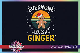 Download Funny Christmas Everyone Loves A Ginger Graphic By Ssflower Creative Fabrica PSD Mockup Templates