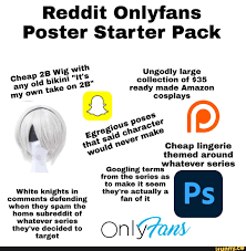 Reddit Onlyfans Poster Starter Pack wig with Ungodly large any pikini 