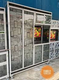 Rak piring pakai roda, rak piring kaca 3 pintu karakter, rak piring aluminium kaca gambar model desain rak piring kaca terbaru 2019 desain. Lemari 4 Pintu Perlengkapan Rumah Murah Dengan Harga Terbaik Olx Co Id