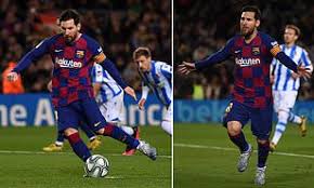 Barcelona vs real sociedad tournament: Barcelona 1 0 Real Sociedad Lionel Messi S Penalty Sends Hosts Top Of Laliga Daily Mail Online