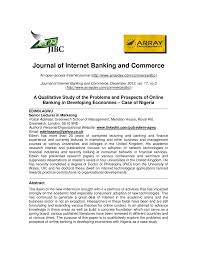 Commerce bank offers online banking, a mobile banking app, fund transfers. Pdf Journal Of Internet Banking And Commerce A Qualitative Study Of The Problems And Prospects Of Online Banking In Developing Economies Case Of Nigeria