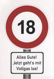 Lustige Postkarte Sprüche 18 Geburtstag Postkarten