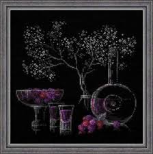 Details About Still Life With Liquor Riolis Counted Cross Stitch Kit W Black Aida New