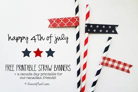 It's a coloring activity that your . Free 4th Of July Printable Straw Banners Live Craft Eat