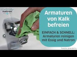 Alles unter klarem wasser abspülen und eventuelle kalkreste mit einer bürste entfernen. Armaturen Reinigen Und Von Kalk Befreien Youtube