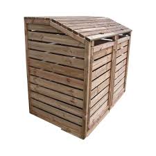 Cache Poubelle Bois Skagen Avec Images Cacher Les Poubelles Cache Poubelle Bois Abris Poubelle