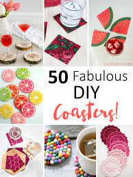 50 Crafty Diy Cup Coaster Ideas Cool Crafts Diy Coasters Diy Cups Coaster Crafts
