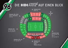 Die gästeblöcke befinden sich im oberrang, block 347 bis 340 ostseite. Hdi Arena Hannover Fussballstadion In Hannover Fur Hannover 96