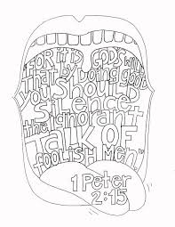 1st Peter 2 15 1 Peter Love Coloring Pages Lds Coloring Pages