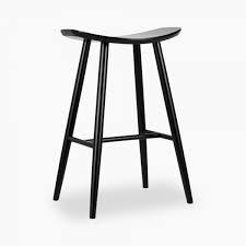These stools are crafted from solid birch wood for a sturdy and reliable product. Black Hatton Wooden Bar Stool 72cm Modern Bar Kitchen Stools