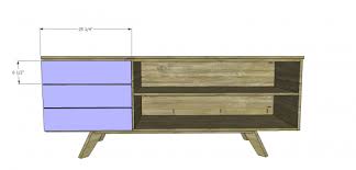 Free Diy Furniture Plans To Build An Mid Century Modern Credenza The Design Confidential Mid Century Modern Furniture Plans Diy Furniture Plans Mid Century Modern Credenza
