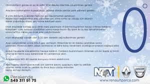nom oto soguk havalarda otomobil calistirmak soguk kis bakim renault yedekparca ikitelliosb istanbul ikitelli carsamba renault ye bilgi otomobil arac