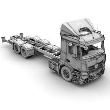 3d Mercedes Benz Antos Model Mercedes Benz Trucks Mercedes Model Truck Kits