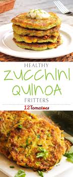Zucchini Quinoa Fritters Packed With Protein Calcium Potassium And Fiber Thanks To The Quinoa Zucc Vegetarian Recipes Veggie Fritters Clean Eating Recipes
