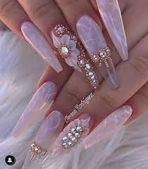 Pin By Miracle Abel On Nails Coffin Nails Designs Bling Acrylic Nails Cute Acrylic Nails