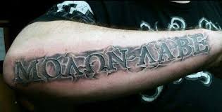 Pin On 0 Dad Tattoos Small molon labe come and take them lettering tattoo design. pin on 0 dad tattoos