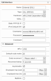 Locate admin username/password on the modem sticker change my modem password centurylink. Setting Up Utm With Centurylink Dsl Pppoe Management Networking Logging And Reporting Utm Firewall Sophos Community
