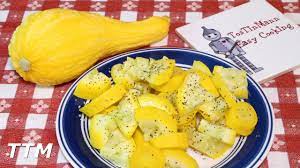 To make the best baked yellow squash, coat a baking dish lightly with nonstick cooking spray or olive oil, then place the squash slices or chunks in the dish. How To Cook Summer Squash Healthy Steamed Yellow Crookneck Squash Youtube
