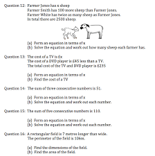 Examples, solutions, videos and lessons to help grade 8 students learn how to analyze and solve pairs of simultaneous linear equations. Corbettmaths On Twitter New Textbook Exercise Forming And Solving Equations Https T Co D7ase4orgm Http T Co 6njczz1ryu