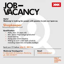 Check spelling or type a new query. 15 Contoh Job Vacancy Dalam Bahasa Inggris Baik Benar
