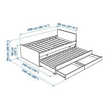 Slakt Sangram Med Undersang Och Forvaring Vit 90x200 Cm Ikea Ikea Bed Bed With Underbed Day Bed Frame