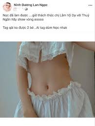 Trong 7 nụ cười xuân, lan ngọc và lâm vỹ dạ gây chú ý khi chạm môi. Ninh DÆ°Æ¡ng Lan Ngá»c Khoe Eo Thon Thach Thá»©c Lam Vá»¹ Dáº¡ Va Thuy Ngan