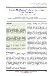 These symptoms usually appear before age three. Pdf Behavior Modification Techniques For Autism A Case Exploration
