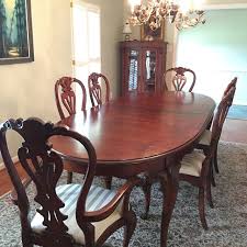 Queen anne chair (before) colleen decided to paint the wainscoting in her beautiful dining room bunny gray by benjamin moore and it is stunning: Best Queen Anne Dining Set With China Cabinet For Sale In Baton Rouge Louisiana For 2021