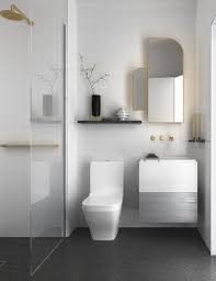 Contemporary bathroom with navy subway herringbone feature wall and grey tiles. Pinterest Instagram Macselective House Bathroom Designs Tiny House Bathroom Windowless Bathroom