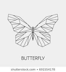 Set Polygon Animals Africa Geometric Heads Stock Vector Royalty Free 699947287 Butterfly Drawing Geometric Drawing Geometric Tattoo