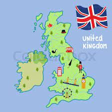 The map's legend is now updated live on the map while you are editing it. Vector Flat England Uk Map With Stock Vector Colourbox