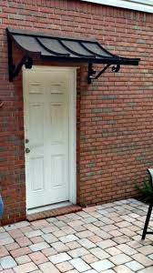 Concave Metal Awning With The Single S Scrolls In Pace Fl Metal Awning Metal Door Awning House Awnings