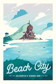 Beach City Steven Universe Retro Travel Poster Print Etsy Steven Universe Wallpaper Steven Universe Poster Steven Universe Background