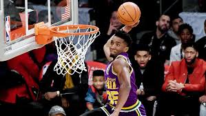 Donovan mitchell (utah jazz) with a dunk vs the la clippers, 01/01/2021. Donovan Mitchell Wins Nba Slam Dunk Contest