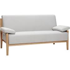 Ebay einzelstück sofa holzgestell pinie mit polster ecke 1,90 x 1,57 m tiefe 0,80 m sitzhöhe ca. Hubsch Interior 2 Sitzer Sofa Mit Eichenholzbeinen Hellgrau