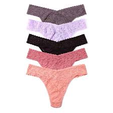 Hanky Panky 5-PACK Signature Lace Original Rise Thong (48115PK),Heirloom -  Walmart.com