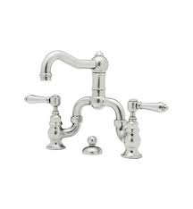 double handle bridge bathroom sink faucet