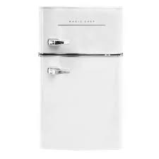 Magic Chef Retro 3 2 Cu Ft 2 Door Mini Fridge In White Hmcr320we The Home Depot In 2020 Mini Fridge Retro Fridge Magic Chef