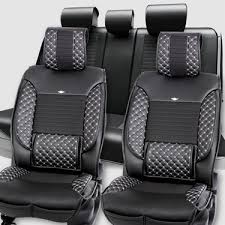 Stil Arac Koltuk Kilifi Deri Siyah Beyaz Takim Fiyati