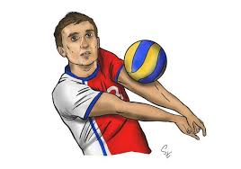 Patryk Buchowski Caricature Photo Lukasz Stanek Volleyball Caricature Art Karikatur