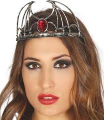 She-Devil Tiara Ruby Wings for a Bold Statement
