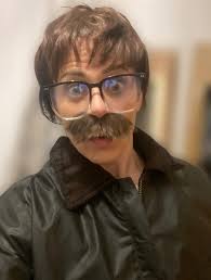 Me and my dog, Axle, were going to be Jim and Wilson for Halloween last  year. Very sadly, that's the week he got poorly and had to go to sleep.  Here's a