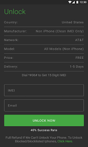 If you have set a pin password on your phone and then enter it wrong three times, you won't be able to use your phone again un. Free Imei Sim Factory Unlock Amazon Com Appstore For Android