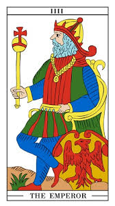 The emperor's hair and beard are stark white but don't let that fool you into thinking the emperor is a frail old man. Emperor Tarot Card Meaning Tarot Cards